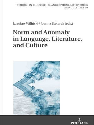 cover image of Norm and Anomaly in Language, Literature, and Culture